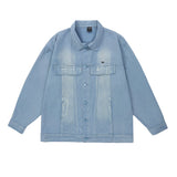 Men Denim Jacket Men Loose All-Matching Jacket