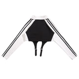 Women Hoodie Autumn Stitching Letters Printed Long-Sleeved Top