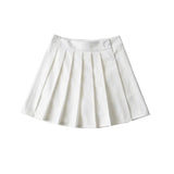 Women Skirt Summer High Waist Pleated Skirt Female Preppy Style Skirt
