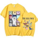 Cotton The Eras Tour Cat Edition Printed T-Shirt