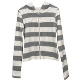 Women Long Sleeve Shirt Striped Stitching Cardigan Top Women's Long Sleeve Autumn