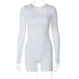 Women Jumpsuit Women's Fashion Solid Color Sports Long Sleeve Jumpsuit