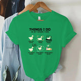 Funny Animal Duck T Shirt for Women I