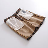 Women Skirt Autumn Vintage Leopard Print Denim Skirt Skirt