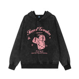 Men Hoodie Street Rock Dice Printed Pullover Sweatshirt