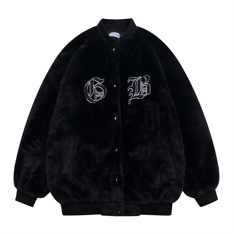 Men Cotton Padded Jacket Winter Warm Cotton-Padded Coat Coat Male Letter Embroidered Cotton Jacket Jacket