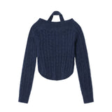 Women Sweater Girls' Autumn Outer Wear Casual Solid Color