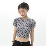 Women T-shirt Short-Sleeved T-shirt Women's Summer Casual round Neck