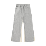 HS Sweatpants Patchwork Retro Puff Print Pure Cotton