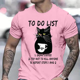 Men's T-shirts To Do List Drink Coffee
