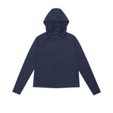 Women Sun Protection Shirt Loose Sunscreen Clothes Girls Summer Casual Hooded Cardigan Long Sleeve