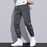 Men Sweatpants Loose Tappered Workwear Pants Summer