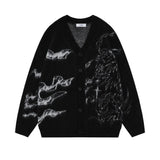 Women Sweater Girls' Autumn and Winter Loose Casual Long-Sleeved Sweater Coat