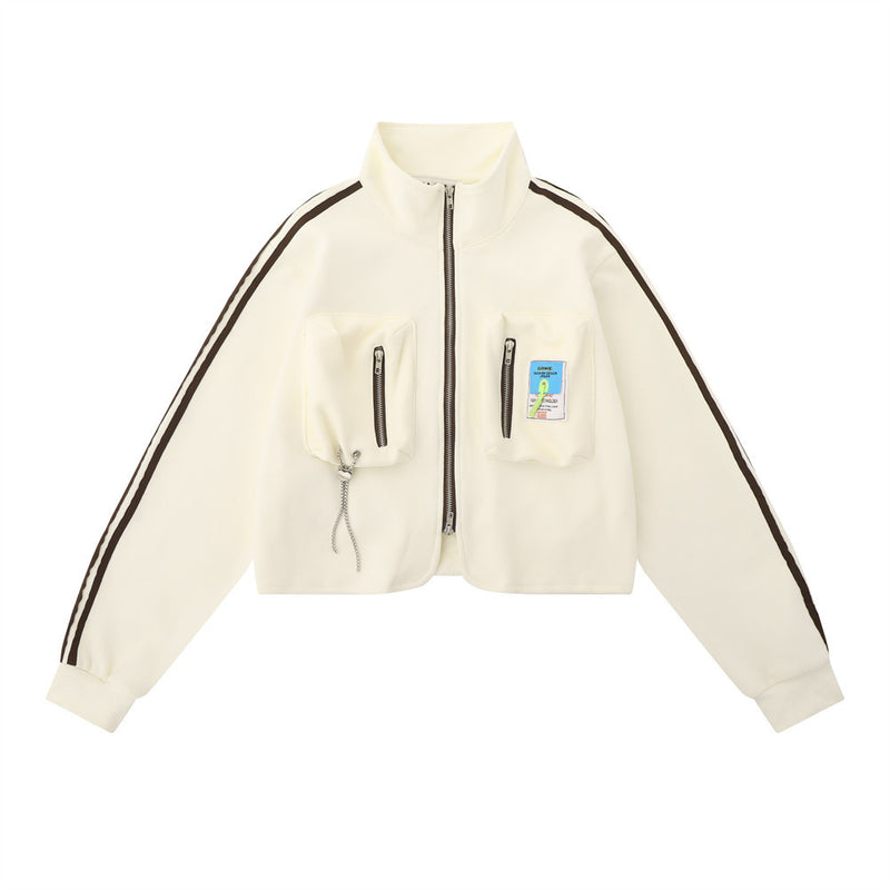 Women Hoodie Short Sweater for Women Loose Sports Jacket
