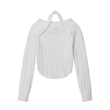 Women Sweater Girls' Autumn Outer Wear Casual Solid Color
