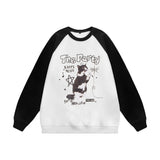 Men Hoodie Hip Hop Rock Animal Kitten Print Sweater