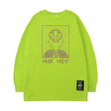 Men's Long Sleeve Shirt Letter Printed Long Sleeve T-shirt Men's Loose Ins Casual Top
