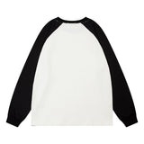 Men Hoodie Cartoon Graffiti Bear Long Sleeve Crew Neck Sweater