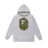 Bathing Ape Hoodie Autumn/Winter Letter Print Loose Hoodie Pullover Ape Sweater