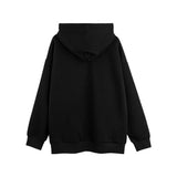 Men Hoodie Hip Hop Line Embroidered Letter Hooded Jacket