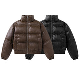 Unisex Down Jacket Winter Vintage Short Bakery
