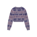 Women Sweater Short Sweater Autumn Crew Neck Long Sleeve