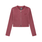 Women Sweater Cardigan Sweater Women's Autumn Long Sleeve Zipper Sweater