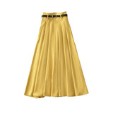 Women Skirt Women's Summer Suit Skirt Skirt High Waist A- line Dress