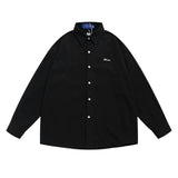 Men Long Sleeve T Shirt Spring and Autumn Leisure Long Sleeve Shirt Simple, Loose and Versatile Lapel Shirt