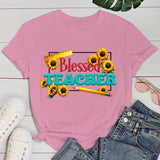 Teachers' Day T shirt Fashion Funny Blessed Teacher