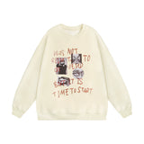 Men Hoodie Spoof Fun Portrait Printing Sweater Men's Autumn