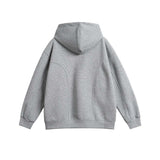 Unisex Jacket Autumn Plain Hooded Casual Sweatshirt