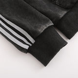 Men Hoodie Embroidered Letter Hooded Sweater Washed Old Loose Men