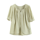 Women T-Shirt Short-Sleeved Shirt Women's Summer Loose Top