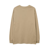Men Long Sleeve Shirt Fun Printing Distressed Long Sleeve T-shirt Men and Women Vibe Idle Style Loose