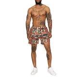 Men Shorts Summer Men's Shorts Casual Printed Beach Pants