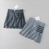 Women Skirt High Waist Pleated Skirt Skirt