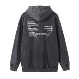 Men Hoodie Printed Hoodie Men's Street Leisure Distressed