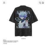 American vintage street T-shirt pure cotton men's and women's summer loose