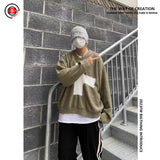 Kapital Sweater Hida Hehong Cross Pattern Ripped round Neck Sweater Pullover Long Sleeve Sweater