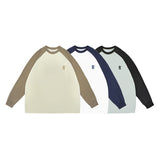 Unisex Hoodie Top Loose Long Men's T-shirt round Neck Sweater