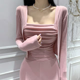 Women Long Sleeve Shirt Vest for Women Short Cardigan Coat Women