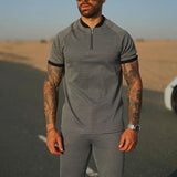 Men Co-Ords Summer Men's Suit Sports Casual Knitted