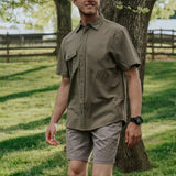 Men Shirt Men's Short Sleeve Shirt Summer Breathable
