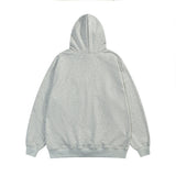 Men Hoodie Letter Embroidered Hoodie Oversize Street Trend Loose Casual Long Sleeves Pullover Hoodie