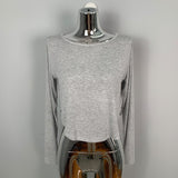 Women Long Sleeve Shirt round Neck Short Long-Sleeved T-shirt Women