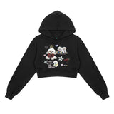 Women Hoodie Cropped Hoodie Women's Spring Casual Long-Sleeved Hoodie