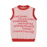 Men Hoodie round Neck Sweater Button Removal Sleeve Vest