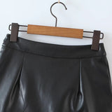 Women Skirt PU Leather Women's Fall Winter Skirt Anti-Skirt