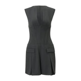Work Dresses Temperament Pleated Summer Dress